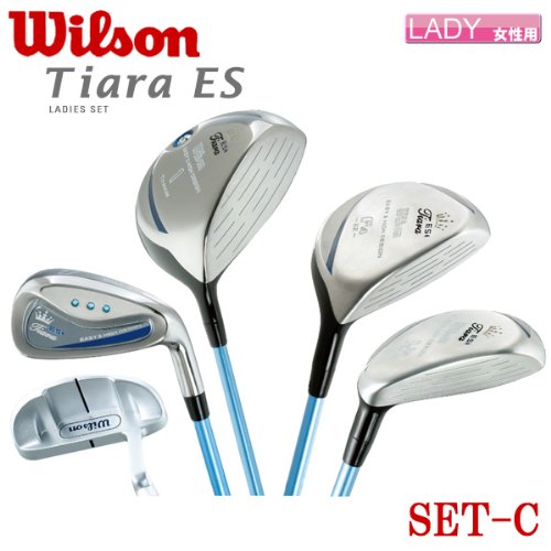【レディース/2010年モデル】キャスコ ゴルフ ウィルソン ティアラ ES SET-C フルセット10本組(1W,FWx2,UTx2,7I-9I,P/S,PT)