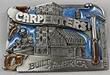IMAGE OF Carpenters Build America (Occupation) Enamel Pewter Buckle