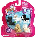 Puppy In My Pocket 5 Pets Pack (Laddy, Poppy, Buffy, Petey, Daniel)IMAGE