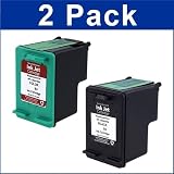 2-Pack HP replacement Remanufactured Black & Color Ink Set for HP 92 / 93 (C9362W / C9361W)