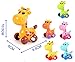4pcs/Lot Wind Up Toy Wind-Up Animal for Baby, Toddler and Kid (Cow + Giraffe + Lobster + Penguin)