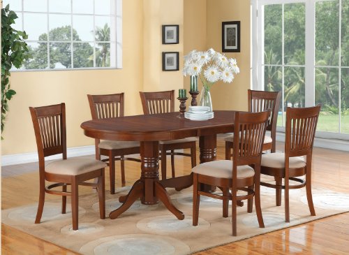 East West Furniture VANC7-ESP-C 7-Piece Dining Table Set