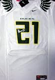 LaMichael James Autographed Nike Oregon Ducks White Jersey PSA/DNA RookieGraph