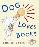Dog loves books
