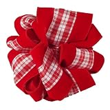 Offray Garlene Wired Edge Holiday Plaid Ribbon, 4