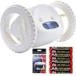 Clocky The Mobile Alarm Clock on Wheels (Almond Color) It will get you flying out of Bed