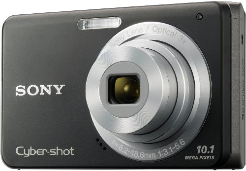 Sony Cyber-shot DSCW180 Digital Camera - Black (10 MP 3x Optical Zoom) 2.7 inch LCD