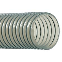 Hi-Tech Duravent Vac-U-Flex TPU Series Polyurethane Vacuum Hose, Clear, 1-1/4" ID, 1-3/8" OD, 25' Length