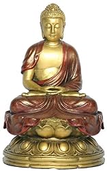Chinese Buddha in Meditation, 4.5"H