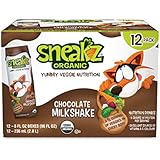 Sneakz Organic Chocolate Milkshake, 12 Count