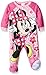 Disney Baby Girls' Minnie Mouse Footed Blanket Sleeper