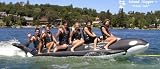 Aqua Sports PVC-6-WR 6 Passenger, 19 Feet In-line Seats WHALE RIDE Banana Style Water Sled