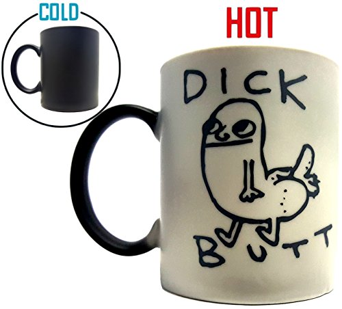 MeanMuggin Prank Mug – Funny Dickbutt Color Changing Magic Mug