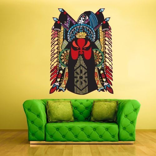 Color Wall Decals Decor Art Mural Sticker Mask Face Ethnic Religion Indian Antique Bedroom Design (Col17)