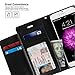 GOOSPERY Rich Wallet for Apple iPhone 6S Case (2015) iPhone 6 Case (2014) Extra Card Slots Leather Flip Cover (Black) IP6-RIC-BLK
