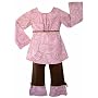 JoJo Designs 2 Piece Pink Paisley Baby Girl Outfit, 3 to 6 Months