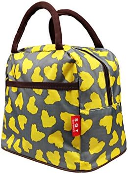 Lunch Bags,Decaral Canvas Convenient Lunch Box Zipper Bag Multi-function Lunch Bag Handbag (Design - 17)