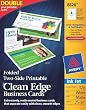 Avery Folded Two-Side Printable Clean Edge Business Cards for Inkjet Printers, White, Matte, Pack of 120 (8820)