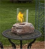 Colorado Red Rock Indoor Outdoor Fireplace with Gel Fuel