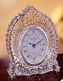 Easton Crystal Oval Table Clock