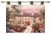 Thomas Kinkade Studio in the Garden Art Tapestry Image