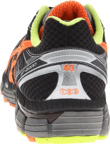 ASICS Men's GT-2000 Running Shoe,Black/Orange/Lime,10.5 D US Review