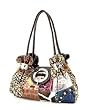 Brown Signature Patchwork Designer Inspired Handbag