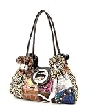 Brown Signature Patchwork Designer Inspired Handbag