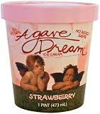 Agave Dream Strawberry Ice Cream 1 Pint Containers (Pack of 6)