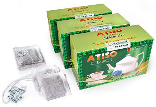 Artichoke Tea, 3 Boxes of 20 Teabags, 120 Grams