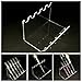 Beauticom 5-Slot Vertical Stand Clear Acrylic Plastic Brush Holder Display for Makeup Brushes, Powder Brushes, Nail Art Brushes, Pens, Markers, and more... (1 Piece)