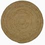 Jute Natural Braided Round Rug Size: Round 8'