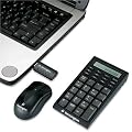 Kensington Wireless Notebook Keypad/Calculator and Mouse Set - Pav� num�rique - sans fil - RF - souris - r�cepteur sans fil USB - noir - Europe