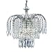 Waterfall 3 Light Crystal With Chrome Frame 3X60 Watt Bc Lamps
