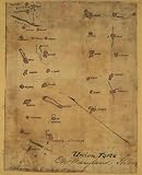 IMAGE OF Civil War Map Union forts on Maryland shore.