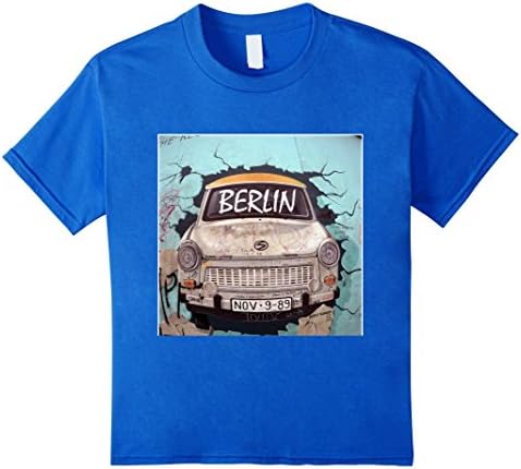 Kids Trabbi Trabant Tshirt East German Cold War USSR Car Shirt 12 Royal Blue