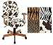 OFFICE STAR WORK SMART TIGER ANIMAL PRINT DESK CHAIR WITH OAK WOOD FRAME 4470-244