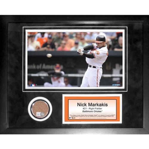 MLB Baltimore Orioles Nick Markakis Mini Dirt Collage - 11x14