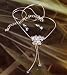 Fashion necklace and earring set design 567 butterfly with sparkly blue stones