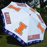 ILLINOIS FIGHTING ILLINI 10 FOOT WIDE PATIO UMBRELLA
