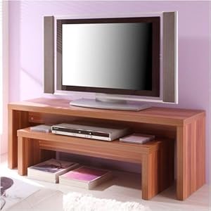 Tv Tisch Lowboard Fernsehtisch Ihr Tv-Regal in modernem Nussbaum