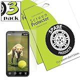Spare Products (3 Pack) of HTC EVO 3D Screen Protectors (CLEAR)