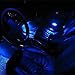 Zone Tech 194 168 5-SMD Blue High Power LED Car Lights - 4 Pieces Premium Quality LED Car Lights Bulb