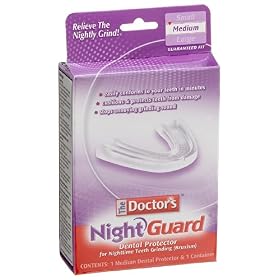 Click here to buy The Doctor's NightGuard Dental Protector for Night Time Teeth Grinding, Medium, 1 each by Dental Concepts.