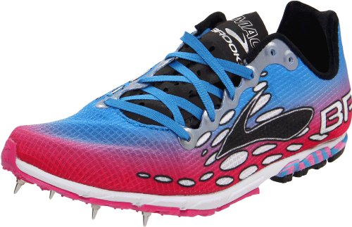 BROOKS Damen Mach 14 Laufschuhe, Blau/Rot, 40.5