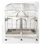 Huge Double Macaw Cage In Surgical Grade Stainless Steel