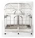 Huge Double Macaw Cage In Surgical Grade Stainless Steel