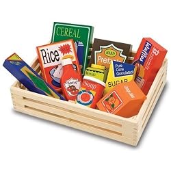 Melissa & Doug Deluxe Wooden Play Food - 10 Piece Set