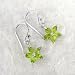 Sparkling Crystal Wild Flower Earrings, Peridot