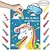 Unomor Pin The Horn On The Unicorn Party Game for Unicorn Party Supplies, Girl Party Games Include Large Unicorn Poster (28inchX21inch), 24 Sticker Horns and Blindfold